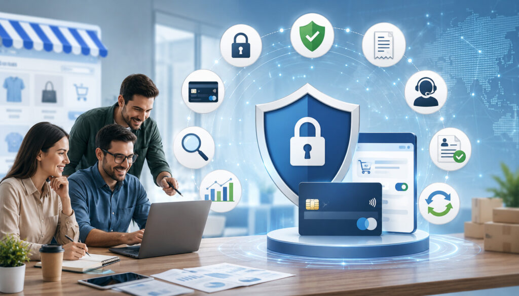 Chargeback prevention security illustration