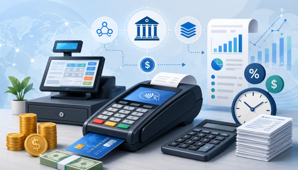 Merchant account batch fees illustration
