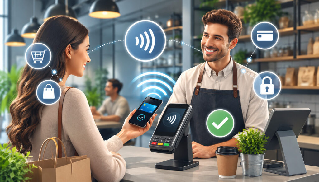 Contactless mobile payment at POS terminal