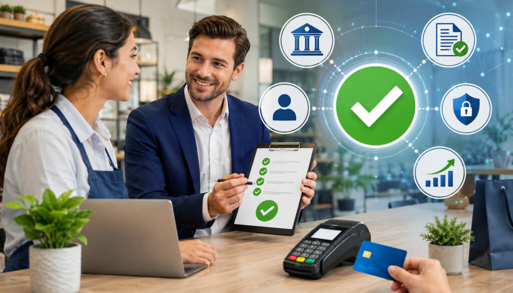 Merchant account approval process