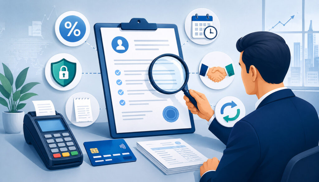 Merchant account contract review