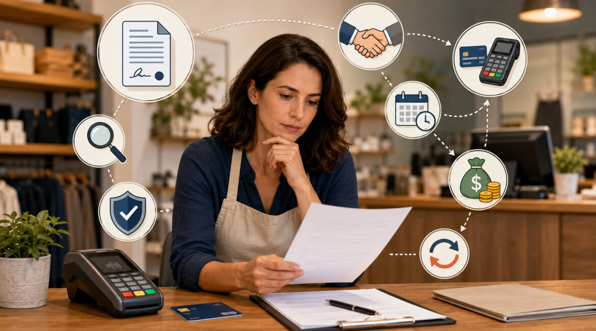 Merchant service contract review