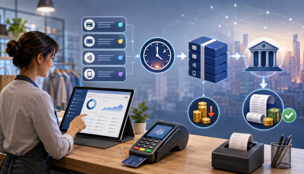 Merchant account batch fees illustration
